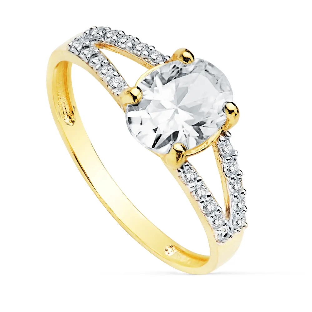 Anillo Oro Bicolor