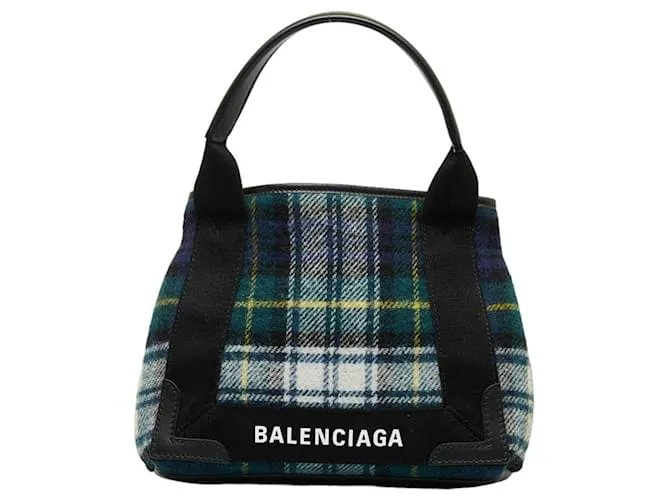 Balenciaga Navy Cabas Verde 
