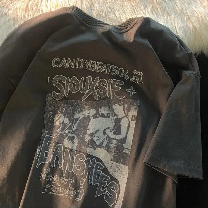 Camiseta holgada de manga corta