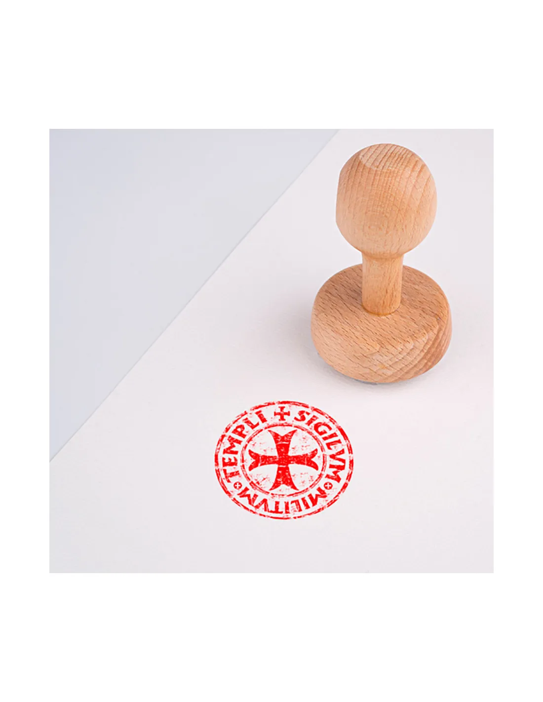 Sello y tampón de tinta de los Caballeros Templarios, varios colores