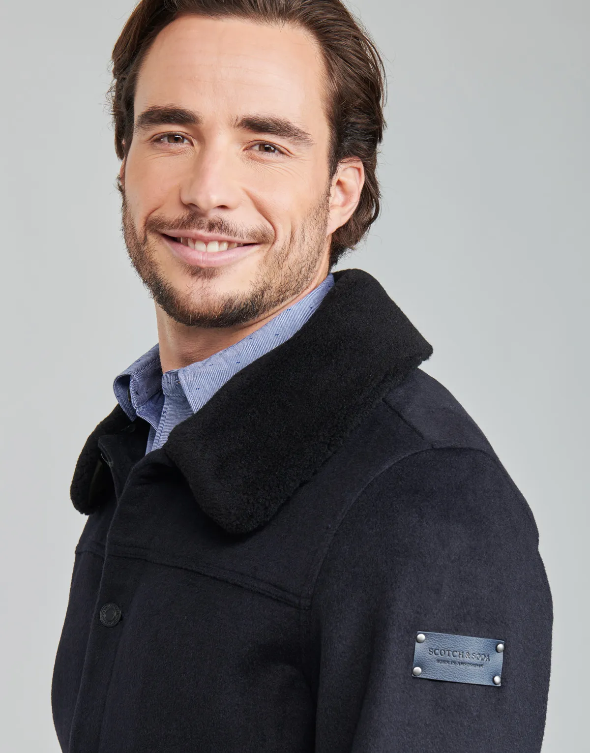 SHERPA-TRIMMED WOOL