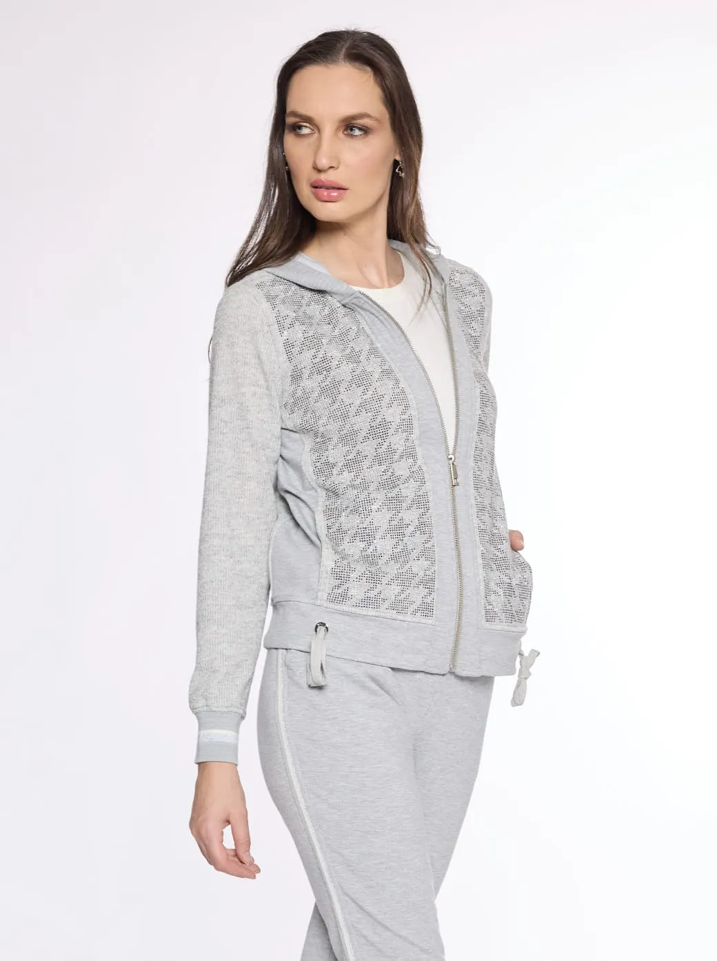 Sudadera gris con capucha Comfort