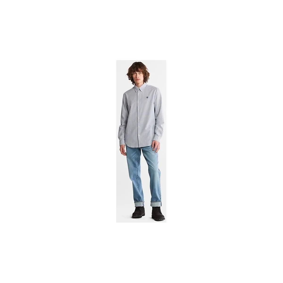 TB0A2DD6G66 - STRIPE SEER-DARK DENIM YD